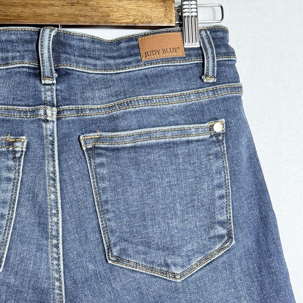 Judy Blue High Rise Stretch Dark Wash Denim Blue Jean Shorts Size S US 2/4 - Picture 9 of 9